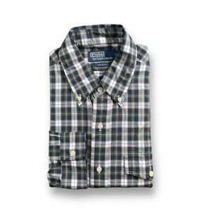 LNWOT Polo Ralph Lauren Classic Fit Plaid Multicolor Button-Up Shirt Mens M